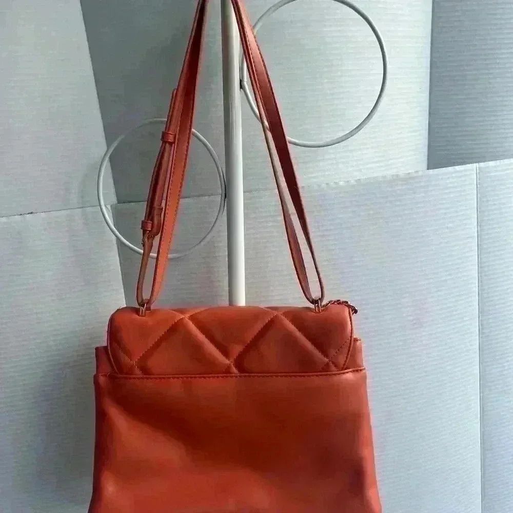 Square Woven Satchel Handbag - A New Day Apricot - Picture 2 of 9